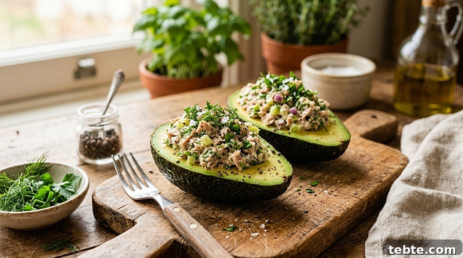 40+ Quick, Filling Lunch Ideas for Work (2026) 36 Tuna-Stuffed Avocado