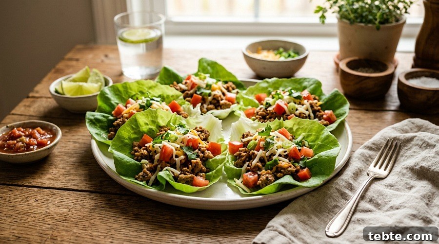 40+ Quick, Filling Lunch Ideas for Work (2026) 37 Turkey Taco Lettuce Cups