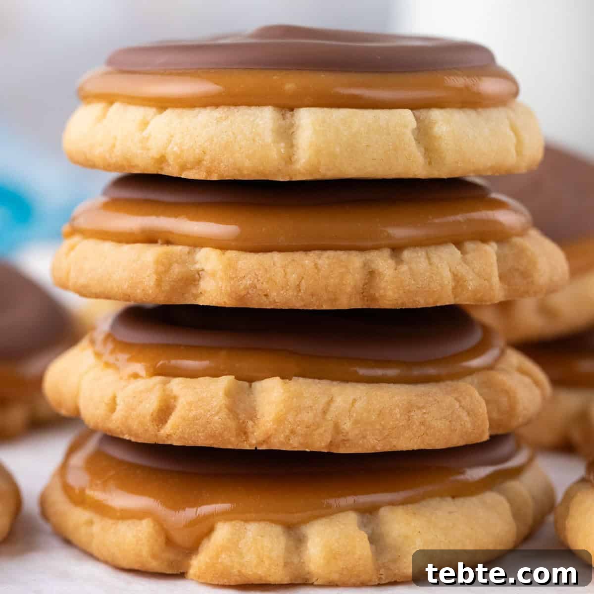 Stack of Twix Cookies