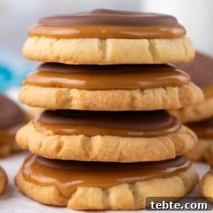 Stack of Twix Cookies
