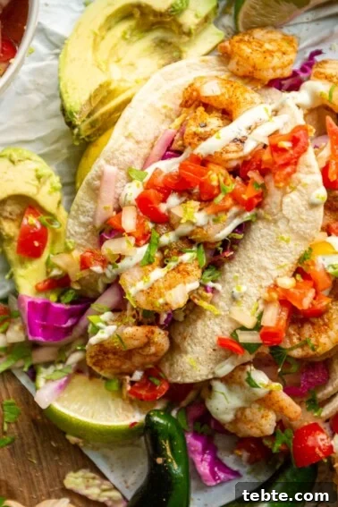 Crispy Halloumi Shrimp Saganaki with Tomato and Feta 16 Is there anything better than grilled shrimp tacos? nope. But add a quick tangy slaw and some easy crema and it's pretty much heaven.