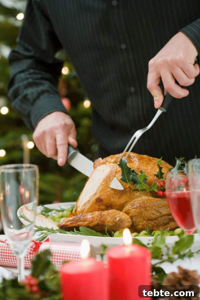 After resting, Carve and Store Turkey Slices in an Airtight Container in the Fridge to Preserve Freshness