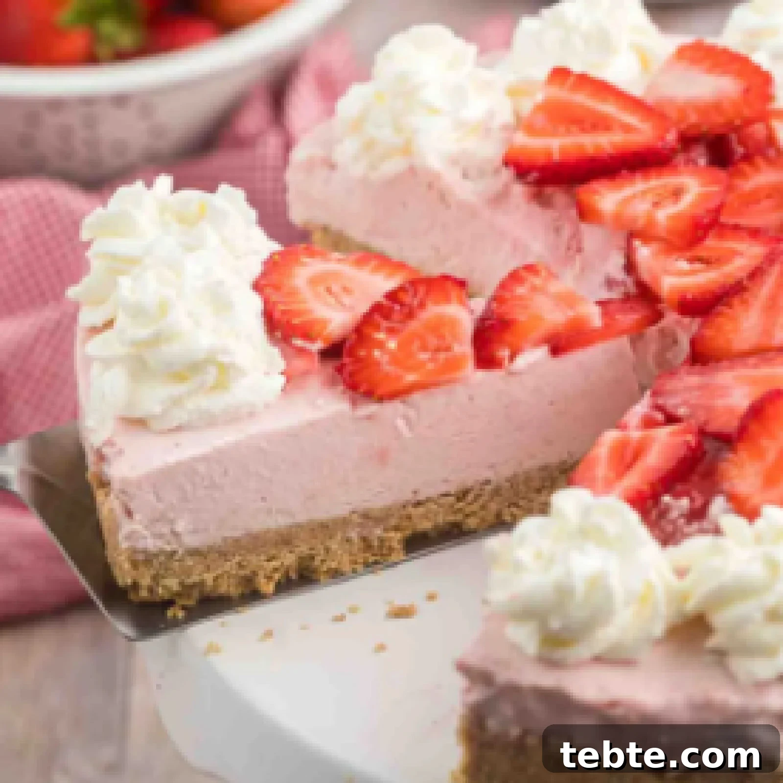 Creamy No-Bake Strawberry Cheesecake Recipe 11 img 55372 10