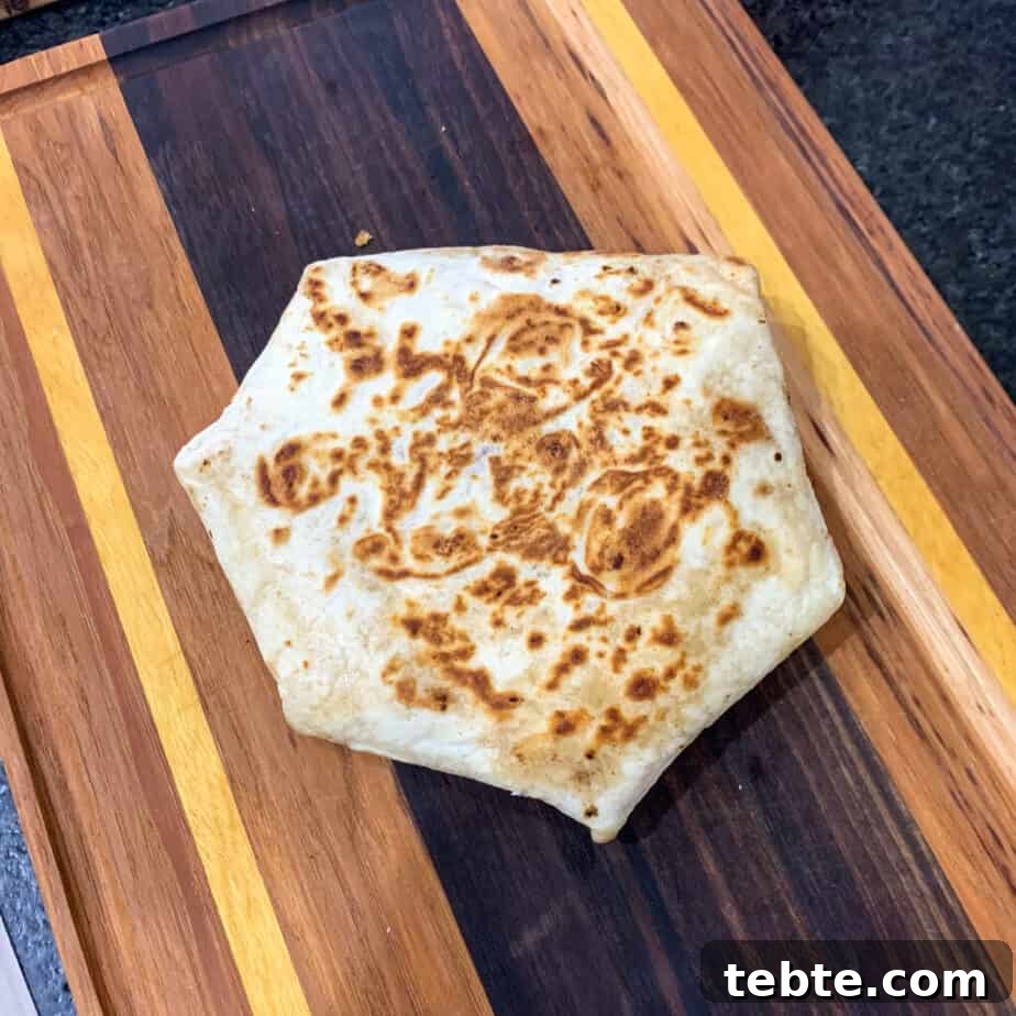 finished crunch wrap