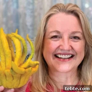 Candied Buddha’s Hand Citron: Recipe for Sweet Preserved Citrus 3 Mary holding a Buddha's Hand.