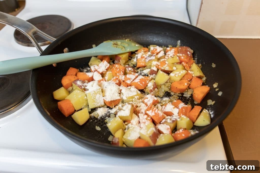 Leftover Roast Lamb Stew Recipe for Tender, Flavorful Meals 5 add flour to make roux which forms base of stew