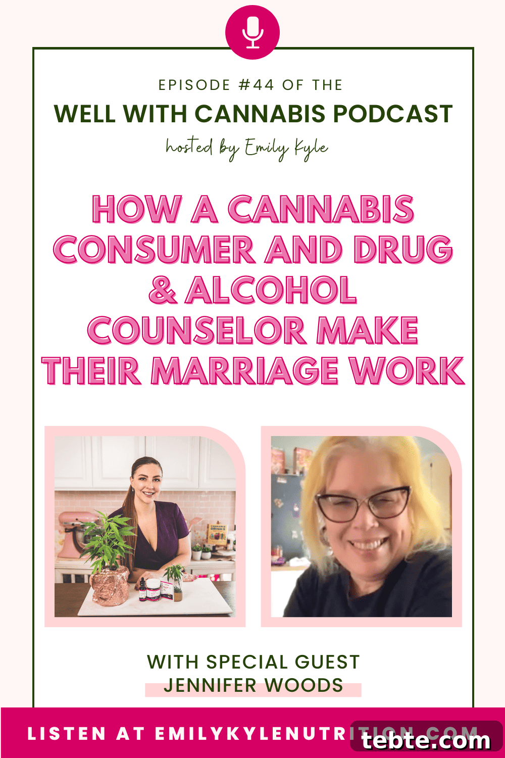 How a Cannabis User and Addiction Counselor Make Marriage Work 2 A picture of Jennifer Woods, a guest on the Well With Cannabis podcast.