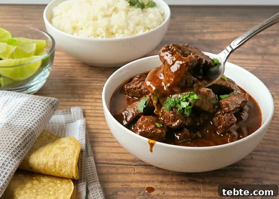 Chile Colorado Beef Stew in Rich Red Chile Sauce 14 Chile Colorado {Beef Stewed in a Red Chile Sauce} aka Carne Con Chile Rojo