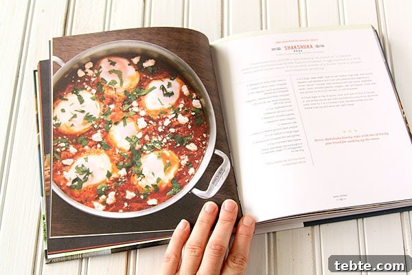 Breakfast For Dinner Cookbook Review - Shakshuka | www.chocolatemoosey.com