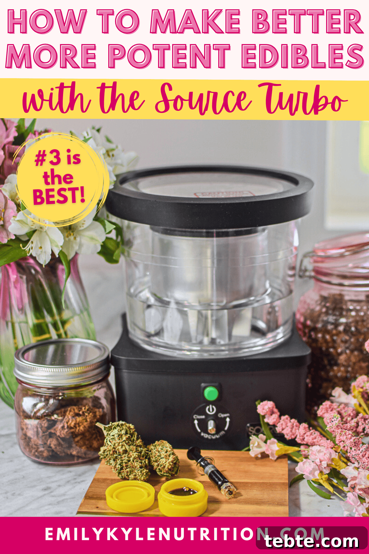 Make Potent, Great-Tasting Edibles with the Source Turbo 2 A picture of a Source Turbo machine.