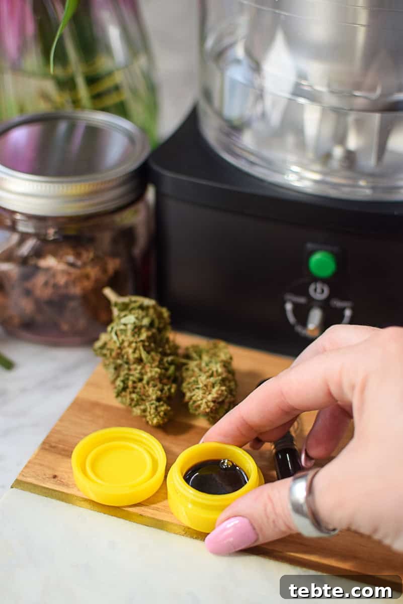 Make Potent, Great-Tasting Edibles with the Source Turbo 6 A picture of a Source Turbo machine and a homemade concentrate.