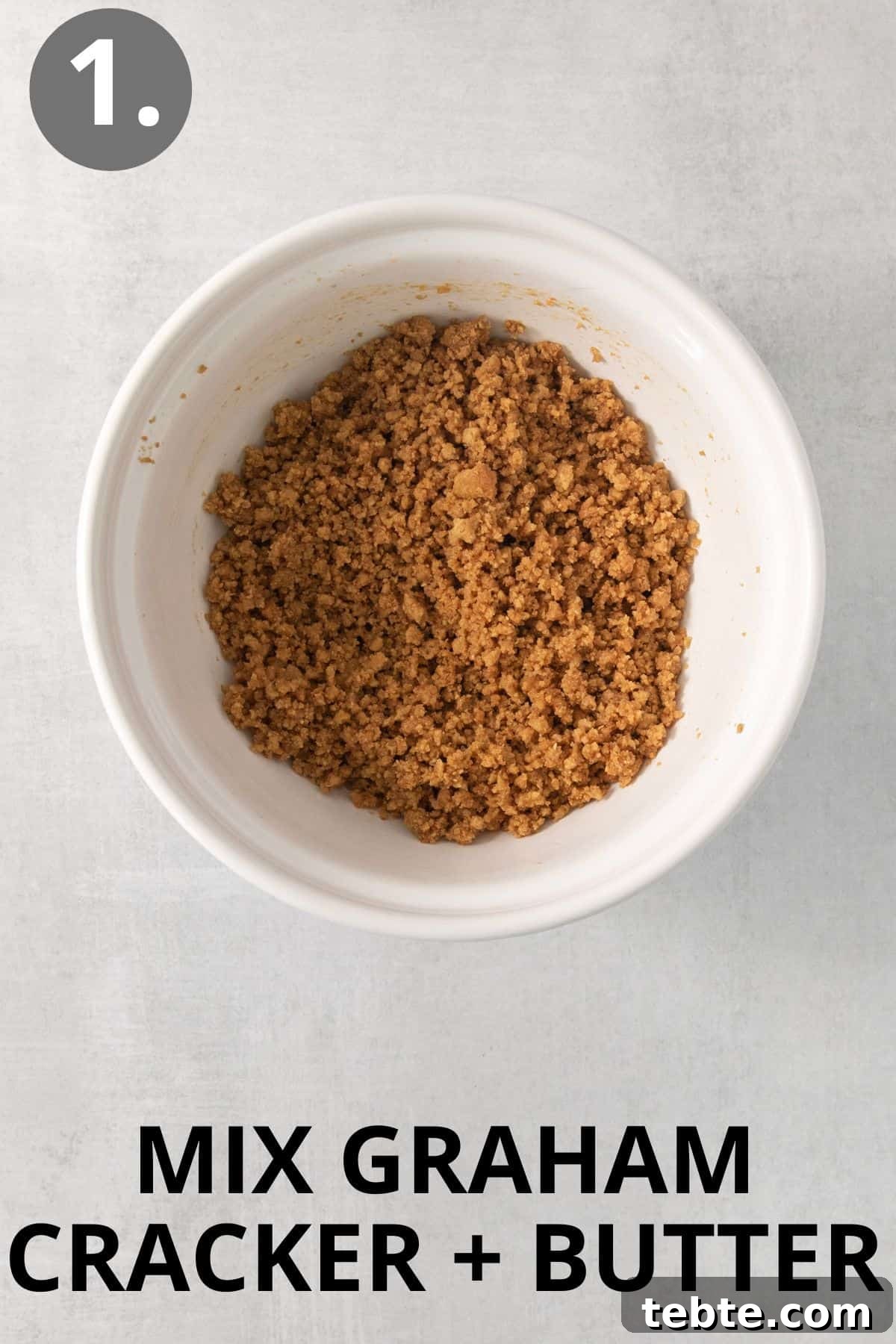 Gluten-Free 7-Layer Cookie Bars: Chewy Chocolate & Coconut Delight 4 Graham cracker crumbs and butter in a bowl