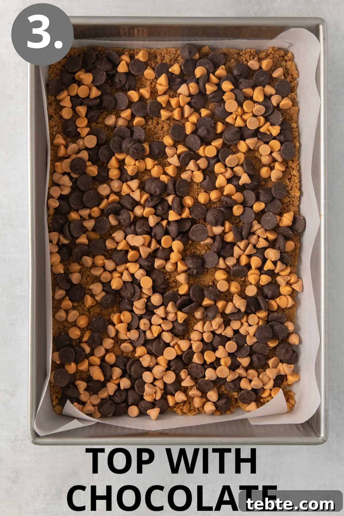 Gluten-Free 7-Layer Cookie Bars: Chewy Chocolate & Coconut Delight 6 Baked 7-layer bars topped with chocolate chips