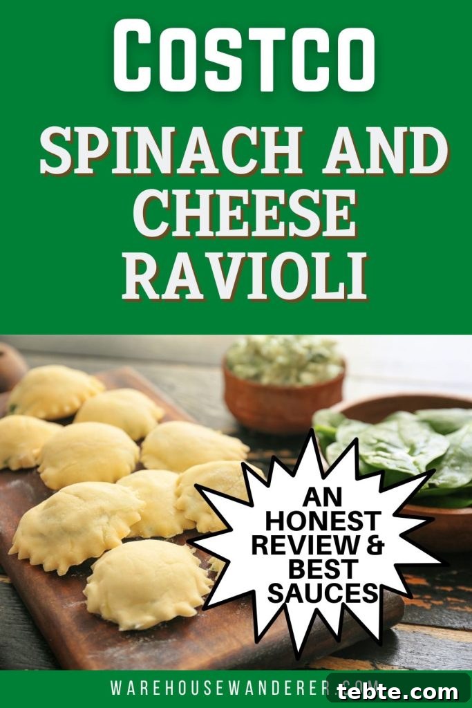 Costco Spinach and Cheese Ravioli