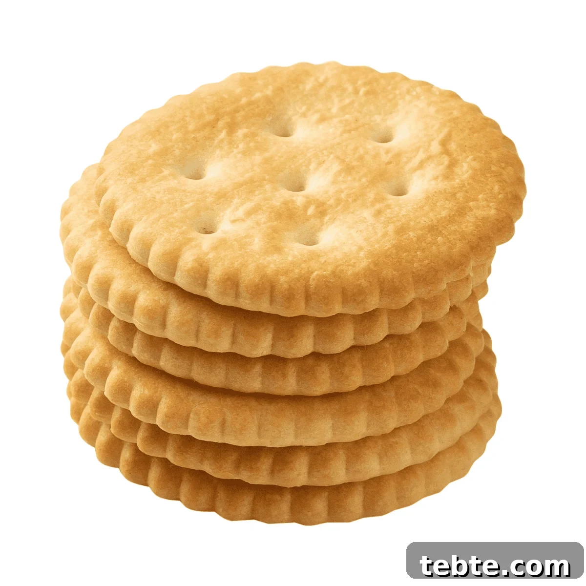 stack of plain Ritz crackers