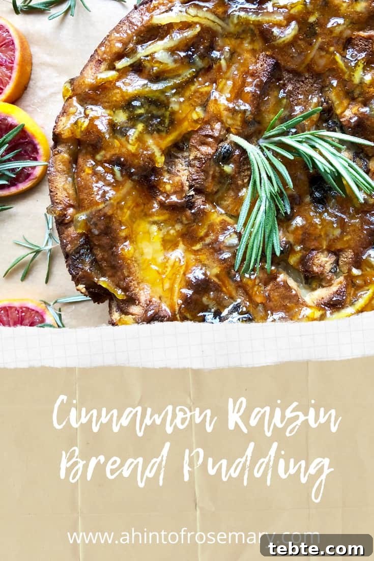 Cinnamon Raisin Bread Pudding Recipe — Warm Spiced Dessert 17 Cinnamon Raisin Bread Pudding