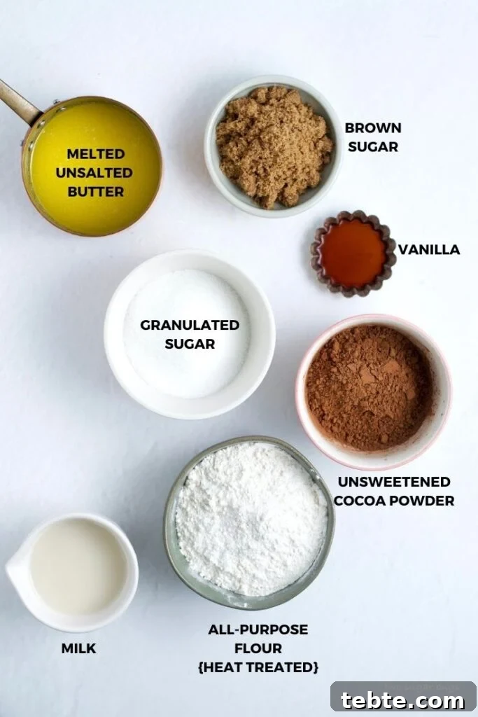 edible brownie batter ingredients