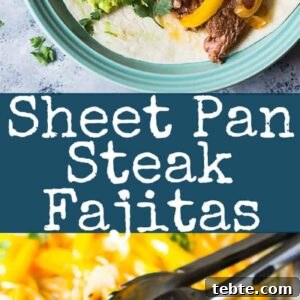 Sheet Pan Steak Fajitas Recipe for Quick Weeknight Dinner 5 Easy Sheet Pan Steak Fajitas are super easy, flavorful and sure to become a favorite!!