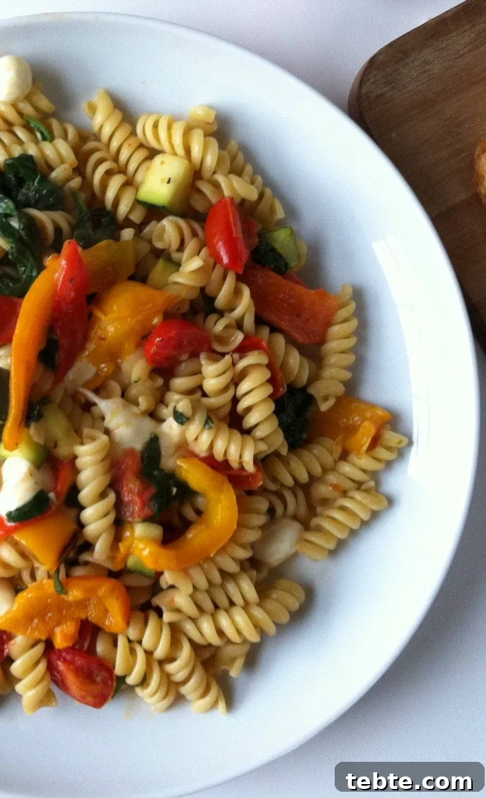 Roasted Red Pepper Pasta from A Cedar Spoon