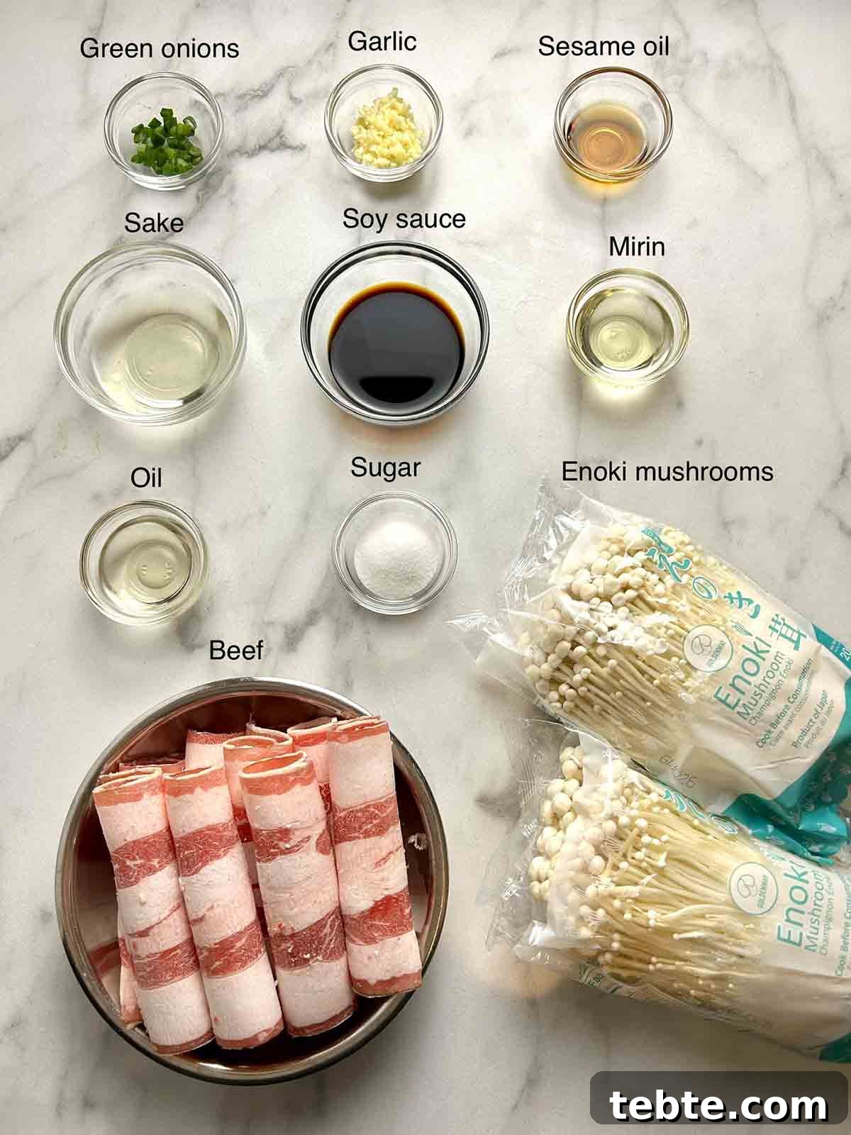 ingredients prepped in bowls