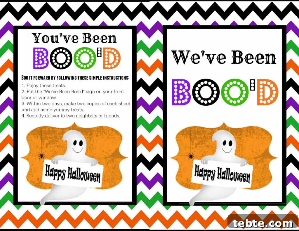 You've Been Boo'd - A free cute printable to 