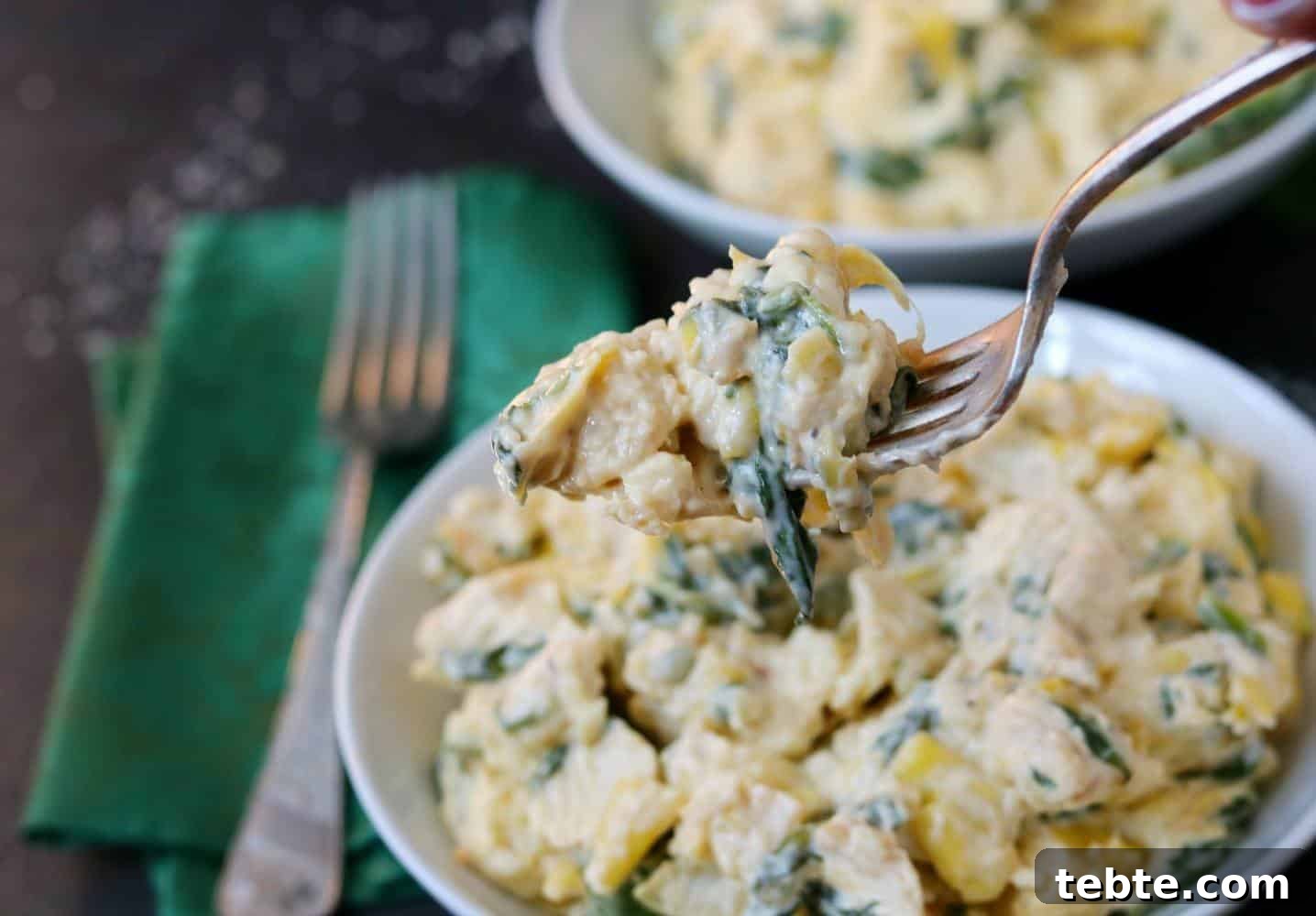 instant pot spinach artichoke chicken