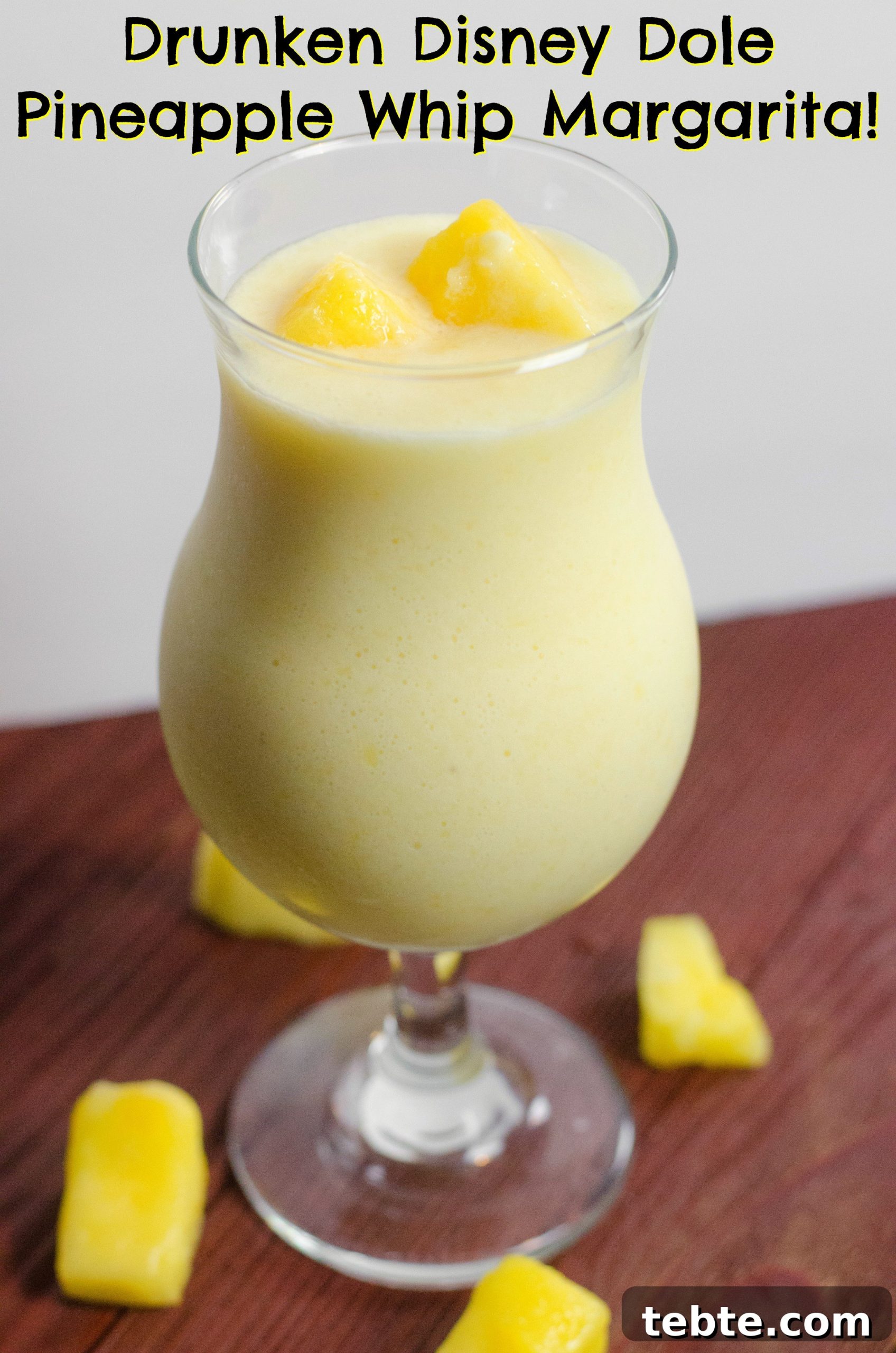 Disney Dole Whip Margarita Recipe — Pineapple Rum Cocktail 2 Drunken Disney Dole Pineapple Whip Margarita