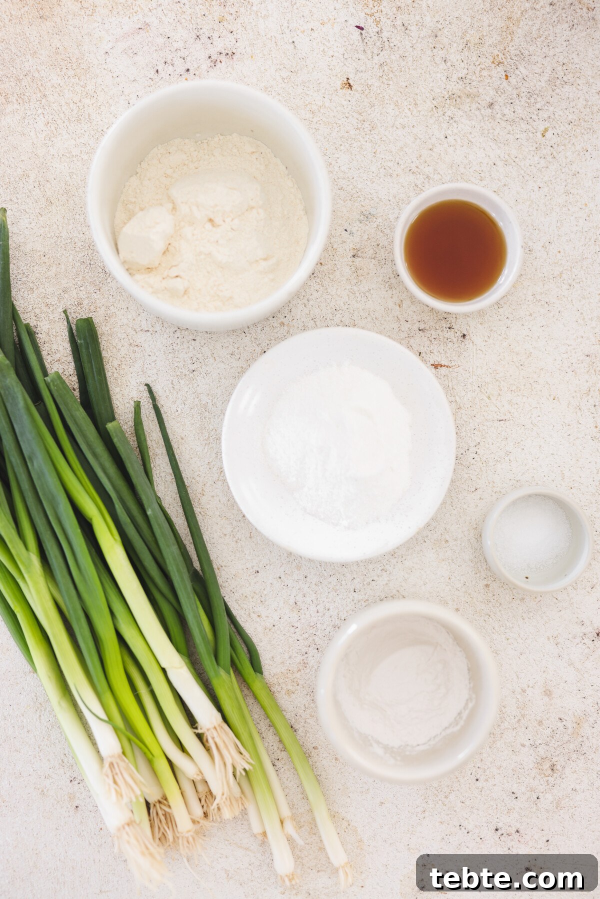 recipe ingredients in small bowls