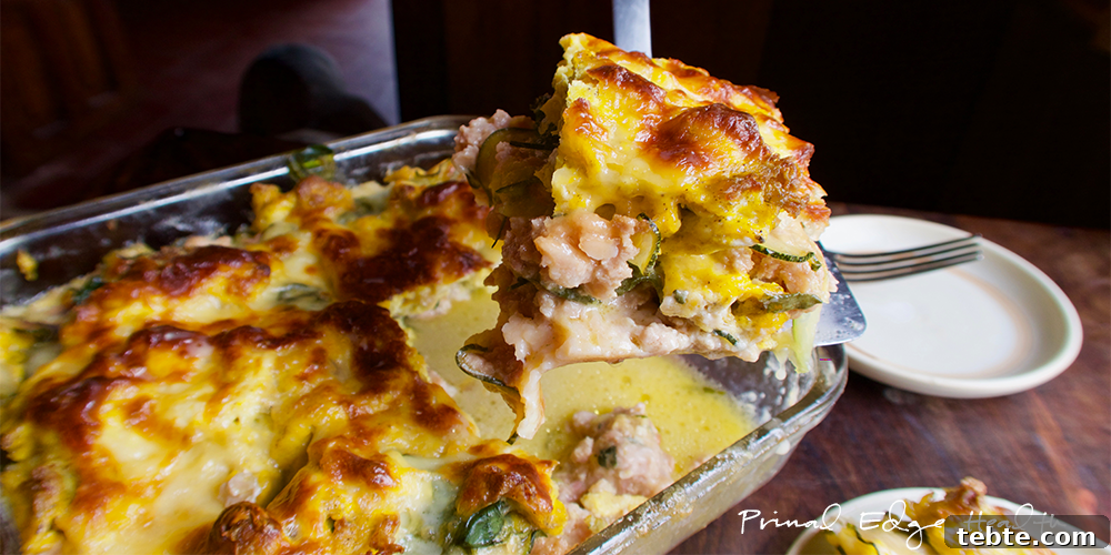 13 High-Protein Game Day Breakfasts to Fuel Your Morning 6 Breakfast lasagna being served at table.