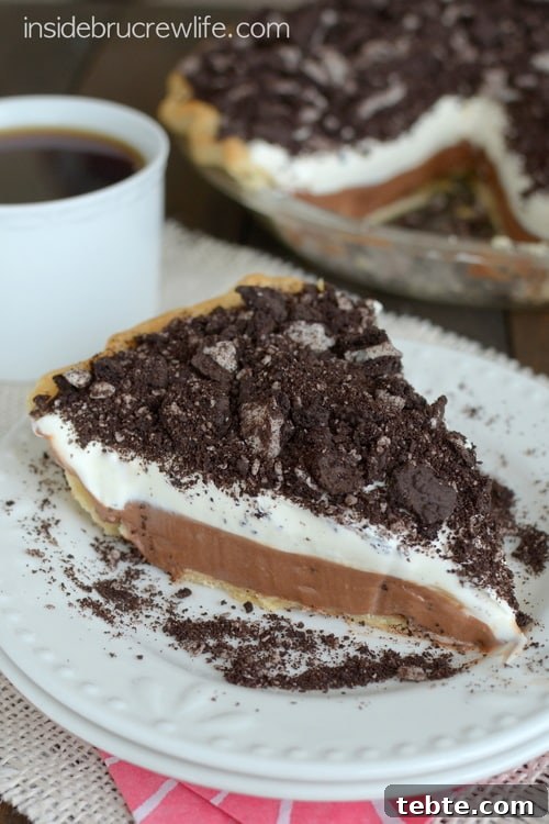 Nutella Cookies and Cream Pie