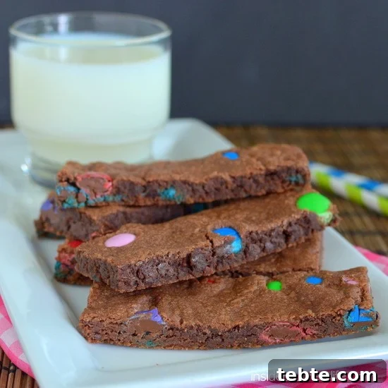 Nutella M&M Bars - these easy bars are soft and full of Nutella and candy