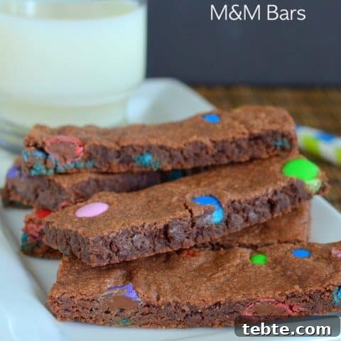 Nutella M&M Bars