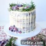 white chocolate cranberry layer cake | The Baking Fairy