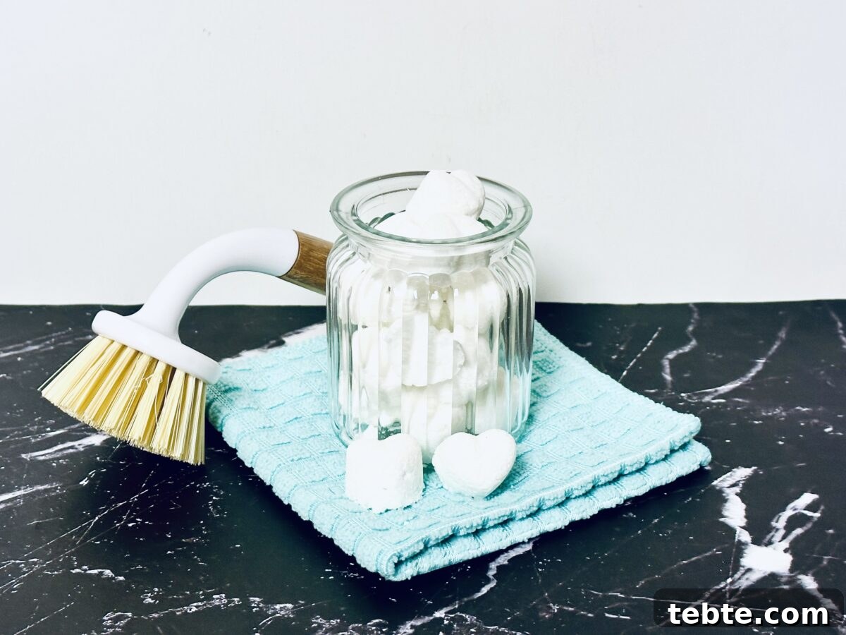 DIY Dishwasher Pods with 4 Simple Ingredients 3 jar of homemade dishwashing pods