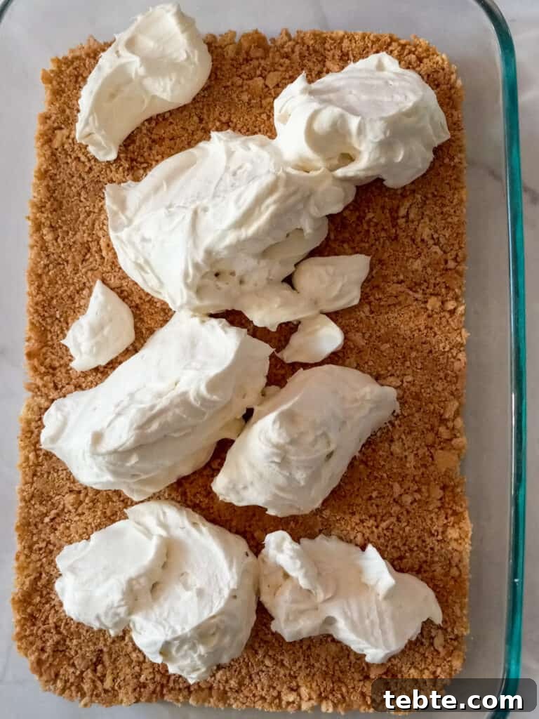 Classic Old-Fashioned Cherry Dessert Recipe 4 crust with cream cheese filling dotted over the top