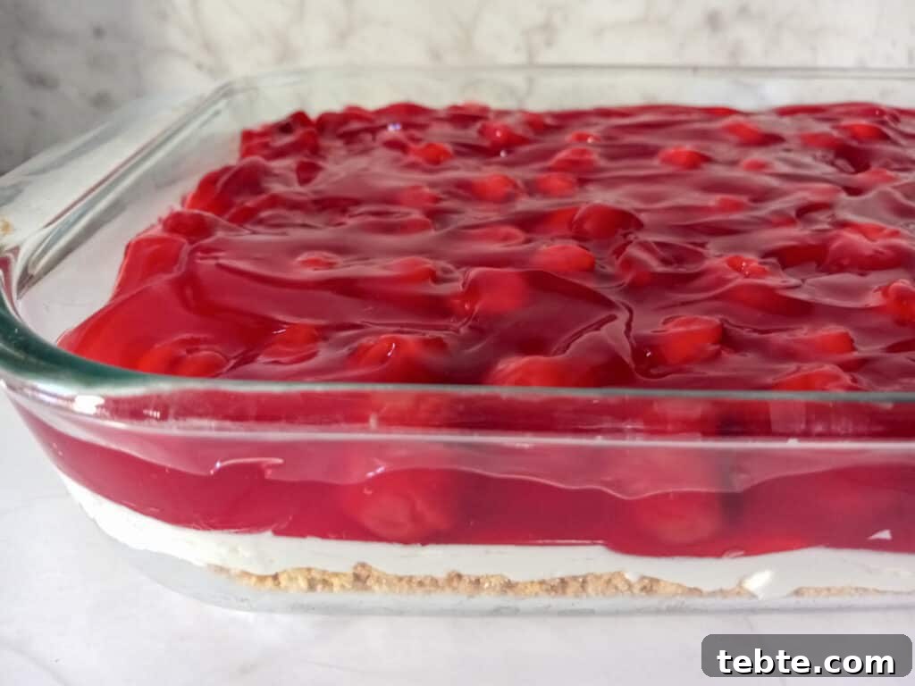 Classic Old-Fashioned Cherry Dessert Recipe 6 9x13" pan of cherry delight