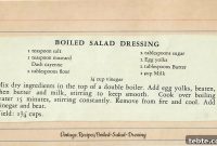 Warm Boiled Salad Dressing Recipe