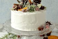 Ginger-Spiced Christmas Fruitcake with Rustic Decor