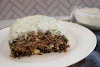 Savory Greek Meatloaf with Spinach and Feta