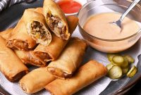 How to Make Crispy Cheeseburger Spring Rolls