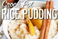 Creamy Crock-Pot Rice Pudding Recipe