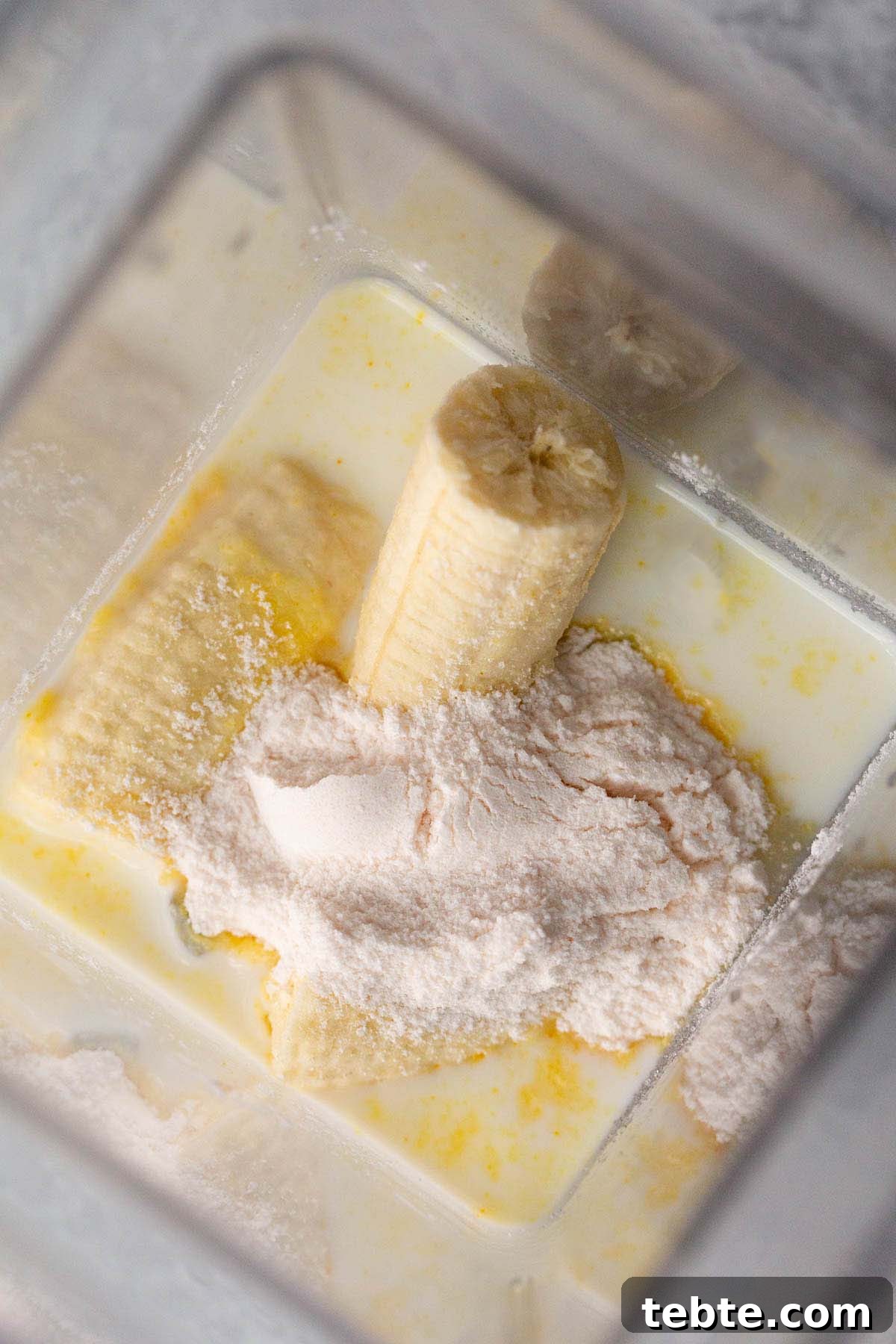 Banana Cream Pie Ice Cream Recipe for Ninja Creami 3 Ingredients in blender