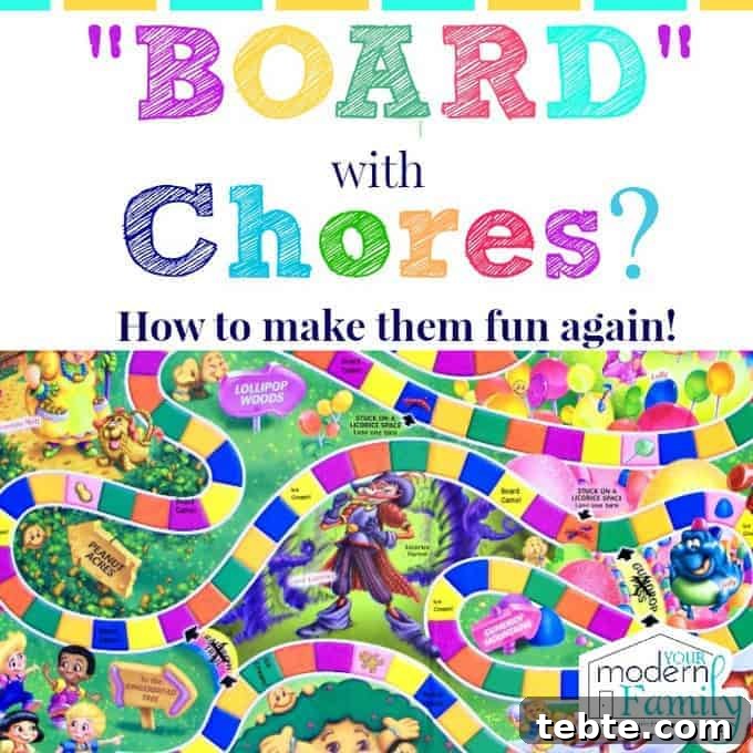 Board with Chores Make them fun again!!