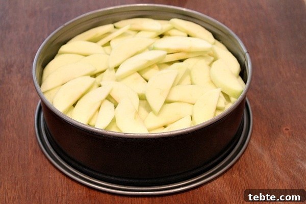 Making an Apple Pie Cake 