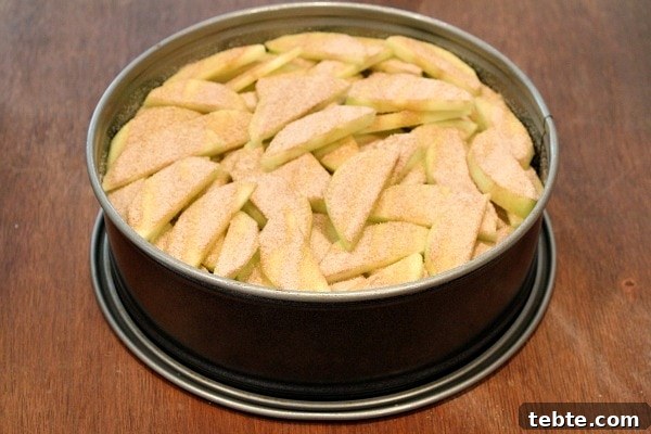 Making an Apple Pie Cake 