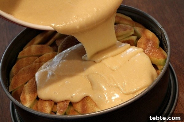 Making an Apple Pie Cake 