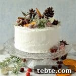 Gingered Christmas fruitcake with rustic decorations - Domestic Gothess