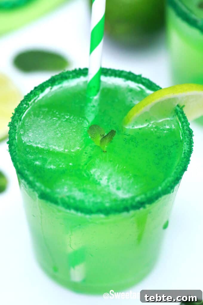 Shamrock Sour Cocktail Recipe for St. Patrick's Day 2 green shamrock sour