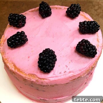 naked marionberry cake 2